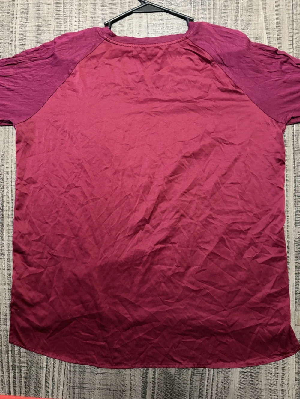 Midnight by Carole Hochman Long Sleeve Pocket Tee in Magenta Berry